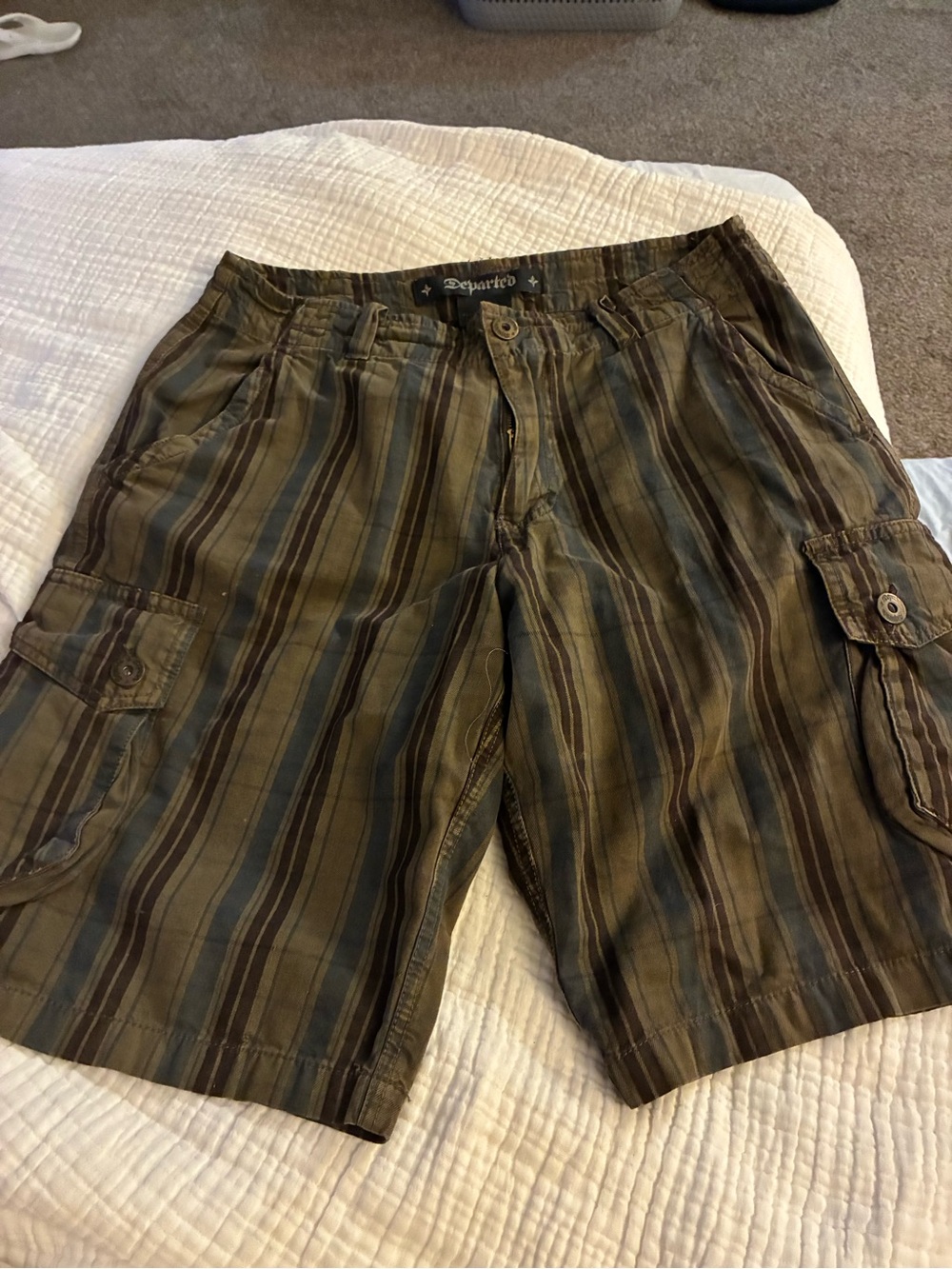 Men's Departed Striped Cargo Shorts